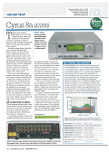 CYRUS 8a - Hi-Fi News Highly Commended